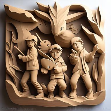 3D model Pokmon Adventures Hidenori Kusaka Mato Satoshi Yamamoto (STL)